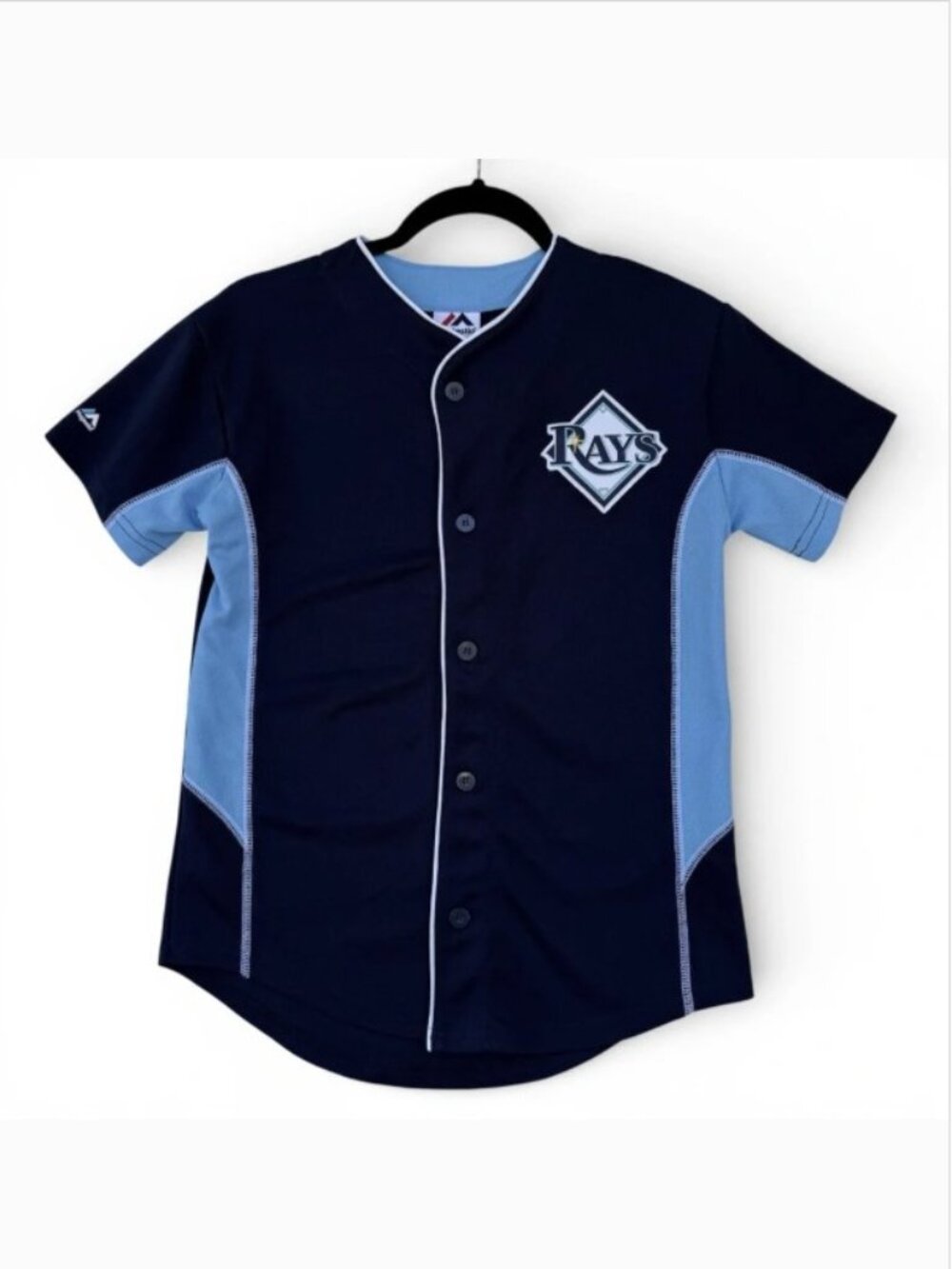 Tampa Bay Rays Evan Longoria Jersey Youth M Mens Womens XS Majestic MLB Navy